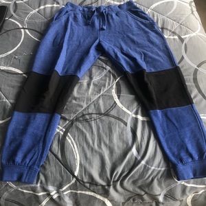 Blue and Black Sweatpants